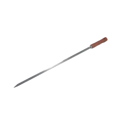 Stainless steel churrasco skewer with 10 or 17mm width